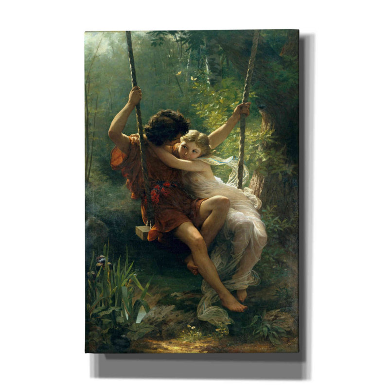 «Springtime» par Pierre Auguste Cot, art mural sur toile, H 60 po x l 40 po