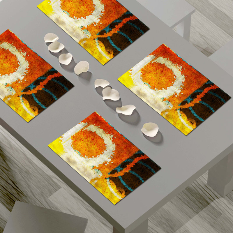 Napperon abstrait en polyester