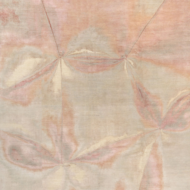 Contemporary Silk Wool Blend Rug