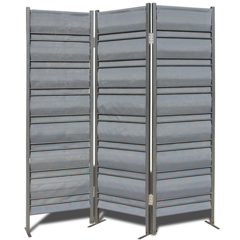Abraheem 180cm W x 195cm H 3 - Panel Folding Room Divider