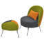 Solid + Manufactured Wood Accent Stool