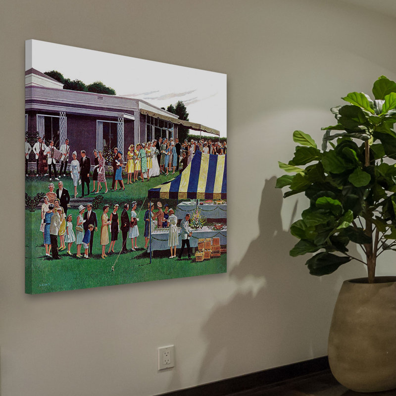 Wedding Reception - Wrapped Canvas Print, 122cm H x 122cm W x 4cm D