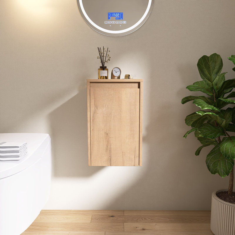  Armoire de salle de bain murale 12 "avec porte à fermeture douce Vowar, tablette réglable