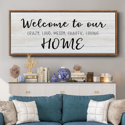 Welcome to Our Home - Toile encadrée
