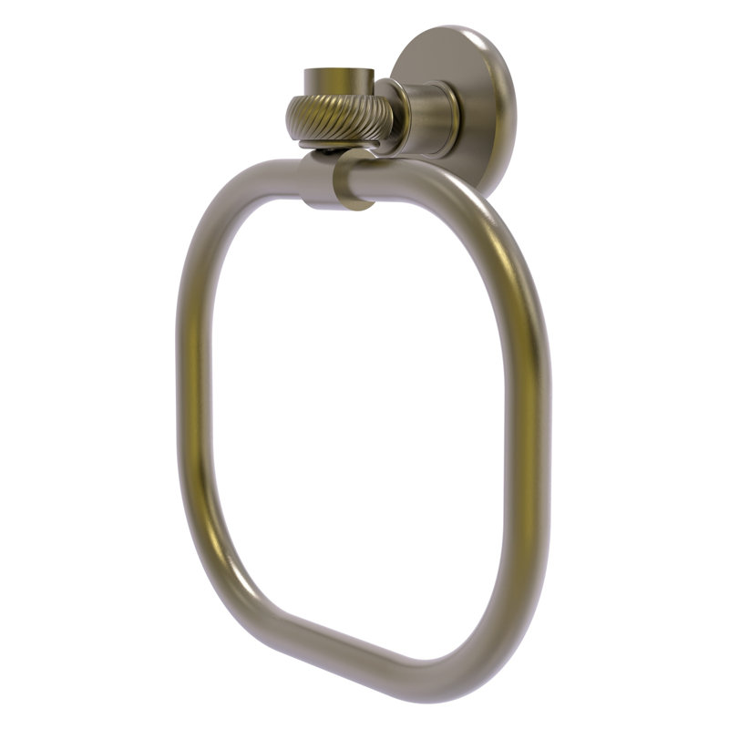 Continental Towel Ring, Antique Brass