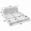Structure de lit rembourrée de style minimaliste moderne avec tête de lit haute incurvée, support de pieds robuste en fil de qualité supérieure, matelas non inclus-159986430-159495255