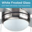 Ventilateur de plafond standard à 4 pales de 52 po BCF52 avec ensemble d'éclairage inclus-34367465