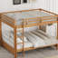 Bois, grand lit, lits superposés, construction, pin, peu encombrant, finitions en bois de la taille des chambres compactes, solide et économe pour caserne