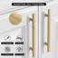 Paquet de 10 poignées d'armoire - Poignées robustes pour armoires de cuisine avec vis incluses - Poignées de tiroir en métal antirouille pour armoires, commodes et armoires-113575327-113575315