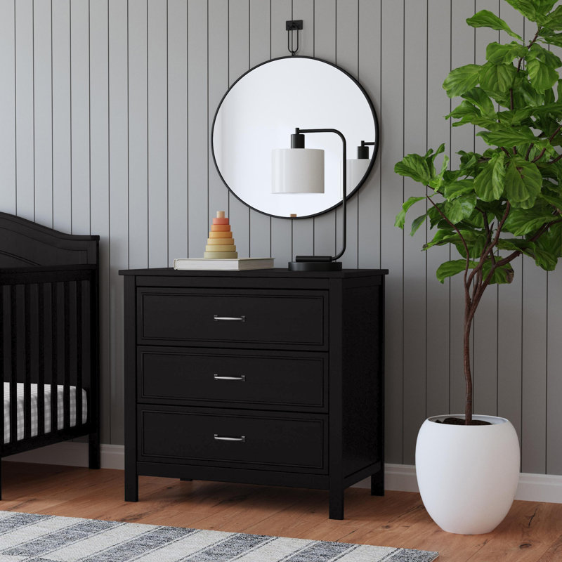 Commode 3 tiroirs Charlie, Ébène