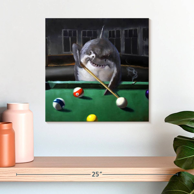 Ketti Pool Shark, 16" H x 16" W