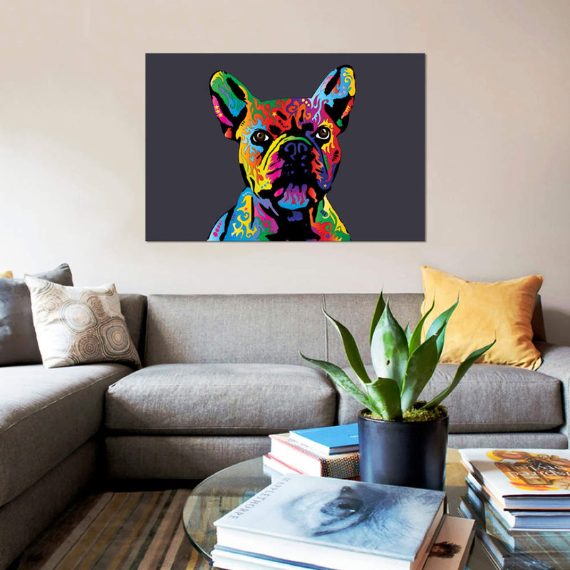 1 Piece Wrapped Canvas Wall Art, 101.6 cm H x 66.04 cm W, Black Floater Framed