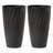 Boynton 24 Inch Tall Planters, Tree Planters with Shelf Insert, Morden Large Round Plant Pots Containers for Indoor/Outdoor Use-2054899628-2054899619