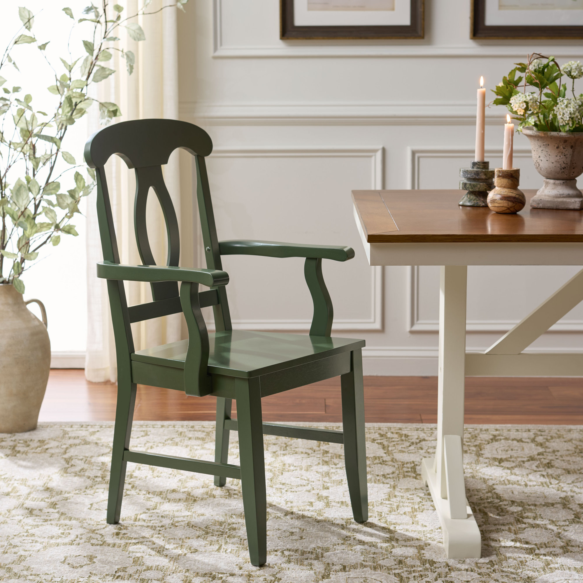 Ottie Arm Chair, Dark Green