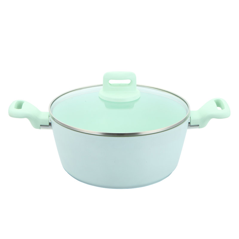 ZOYA 8 - Piece Non-Stick Cookware Set, Green