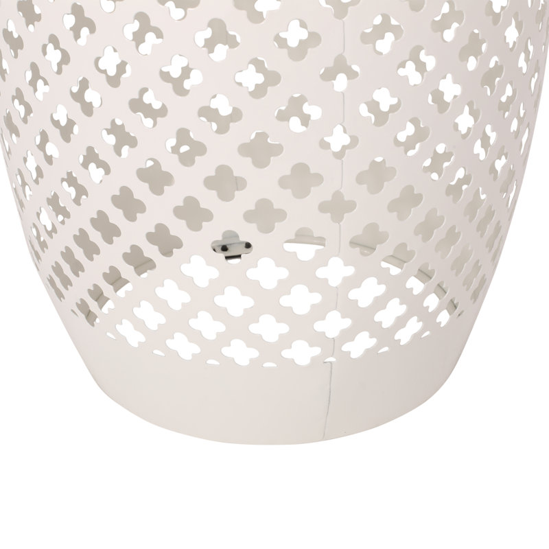 Derryck End Table, White
