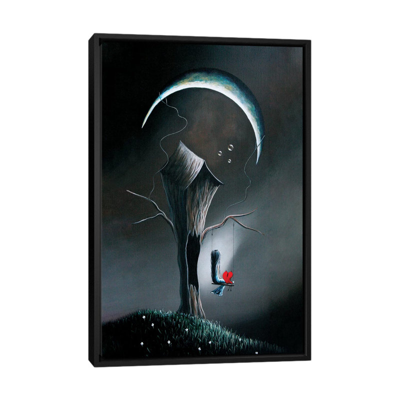 Secret Gifts by Moonlight Art Parlour - Print on Canvas, 66.04 cm H x 45.72 cm W, Black Framed