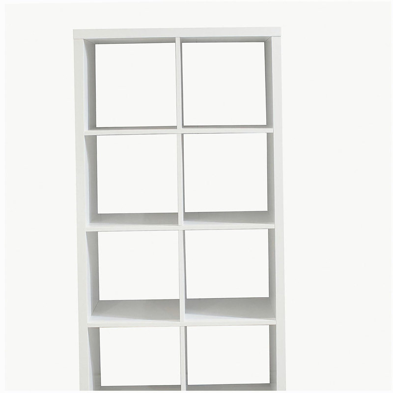 Smart Cube 8-cubic storage shelf, 2 x 4 cubic bookshelf for home and office (white)