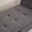 Banc de rangement en velours gris de 51,5 po - Décoration tendance pour la maison rembourrée de mousse souple, pieds en bois massif convenant à plusieurs pièces avec un matériau et une qualité pratique