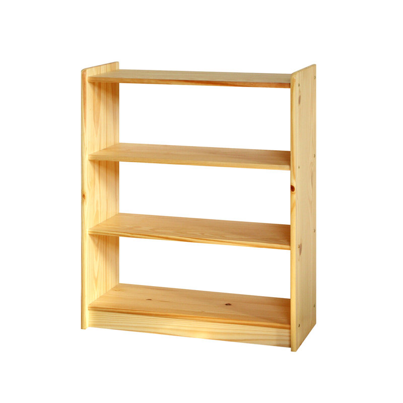 Hallowell 80cm W Solid Wood Standard Bookcase, (2 shelves) 100cm H x 80cm W x 30cm D