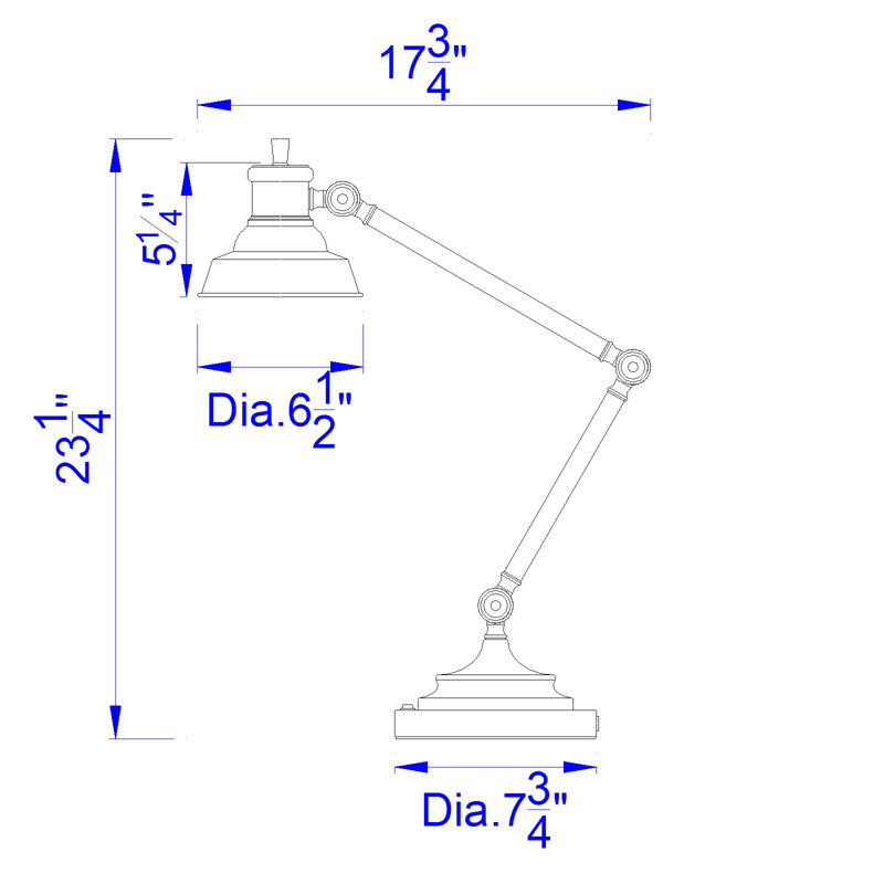 Sudheer Metal USB Desk Lamp