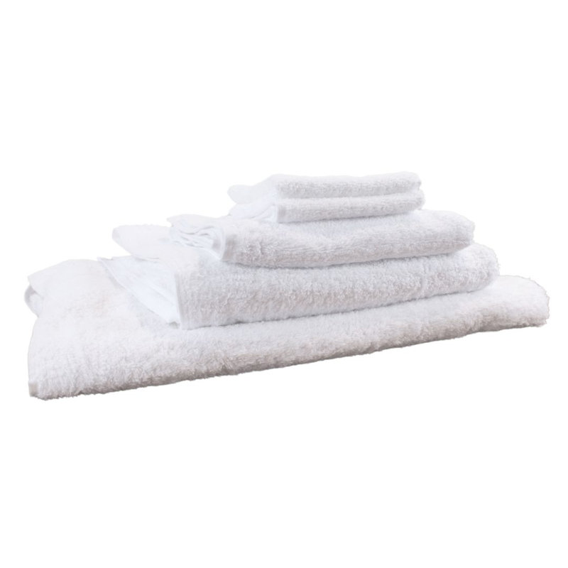 100% Cotton Bath Towels, White
