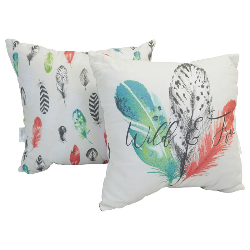 Outdoor Reversible Throw Pillow