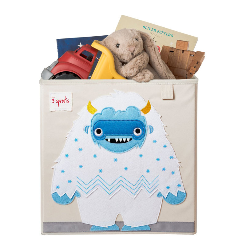3 pousses - cube de rangement pour jouets pour bébé et enfants - Yéti