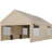 12 pi. L 20 pi. D Carport Garage robuste -98773819