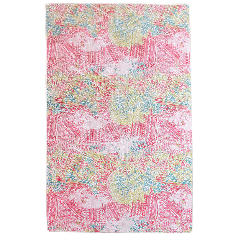 Antibacterial Non-Slip Area Rug, 100% Polyester, 47.2 x 70.9 inches | 0.16 in Pile Height, Machine Washable, Durable Felt Base | Perfect for Living Room, Bedroom, & Dining Room | Soft, Stylish, and Easy to Maintain
