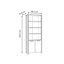 Lanham 220.7cm H Standard Bookcase-858783138-858783139