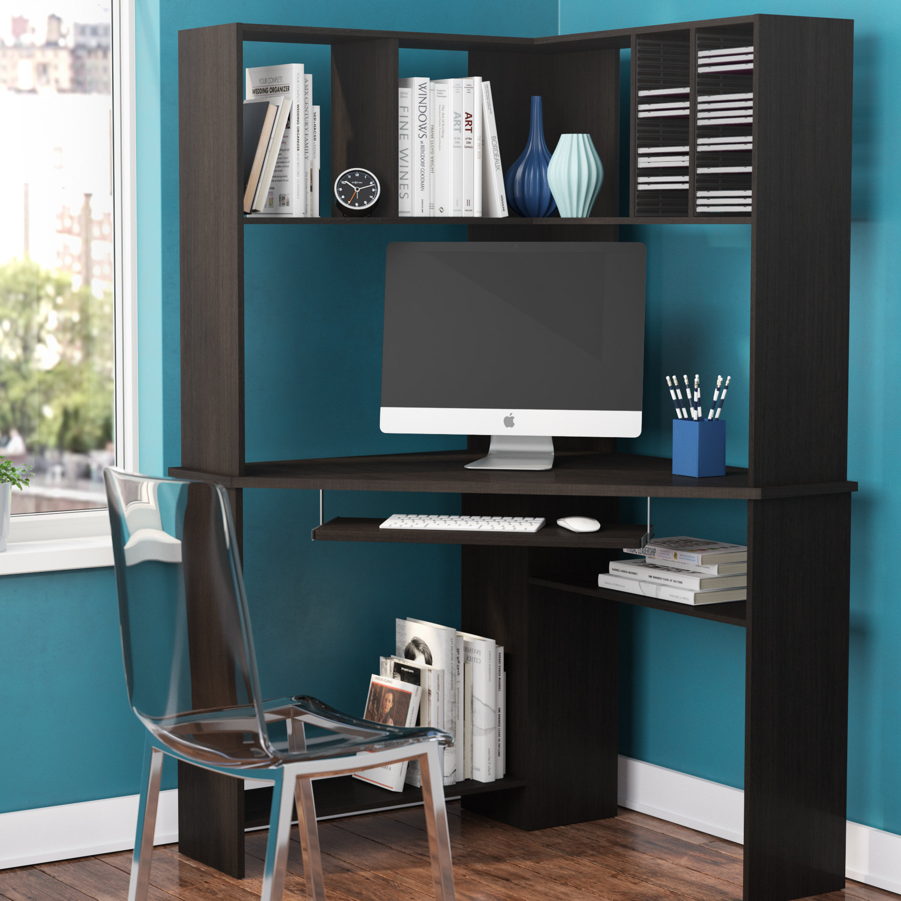 Latitude Run® Friedman Corner Desk with Hutch & Reviews Wayfair