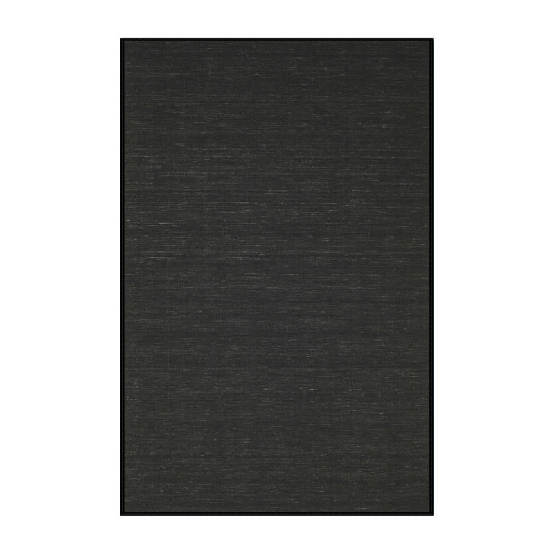 Tapis contemporain noir, Rectangle 5 pi x 8 pi