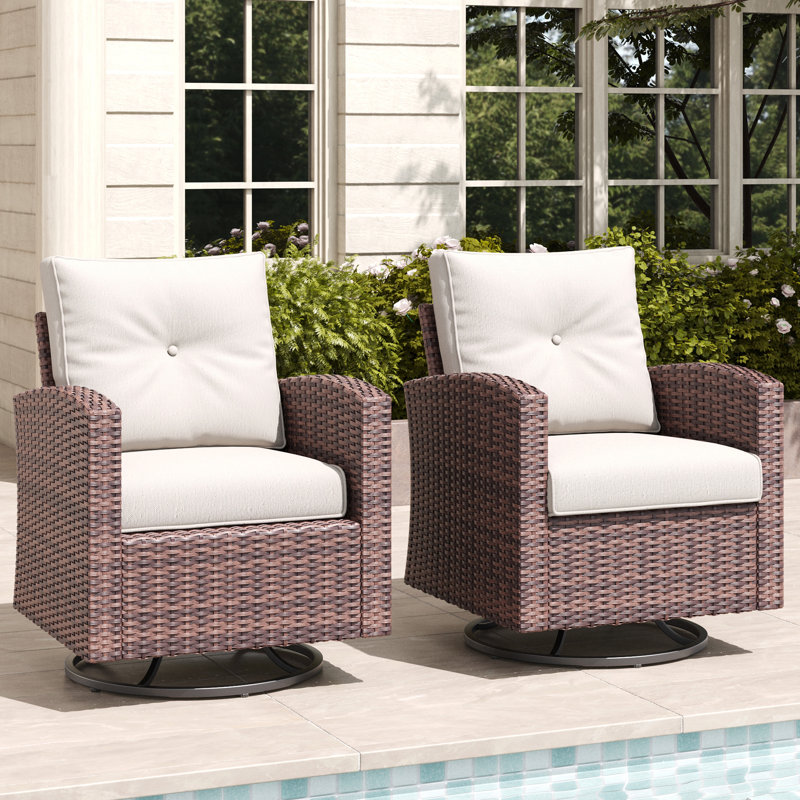 Metal Outdoor Glider, Beige