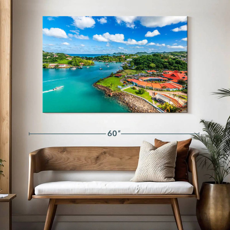 Nicci Port Castries Sainte-Lucie, H 34 po x l 51 po