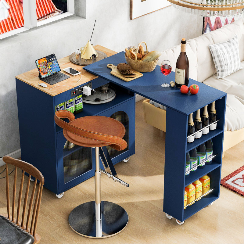 Josuah Dining Table, Blue