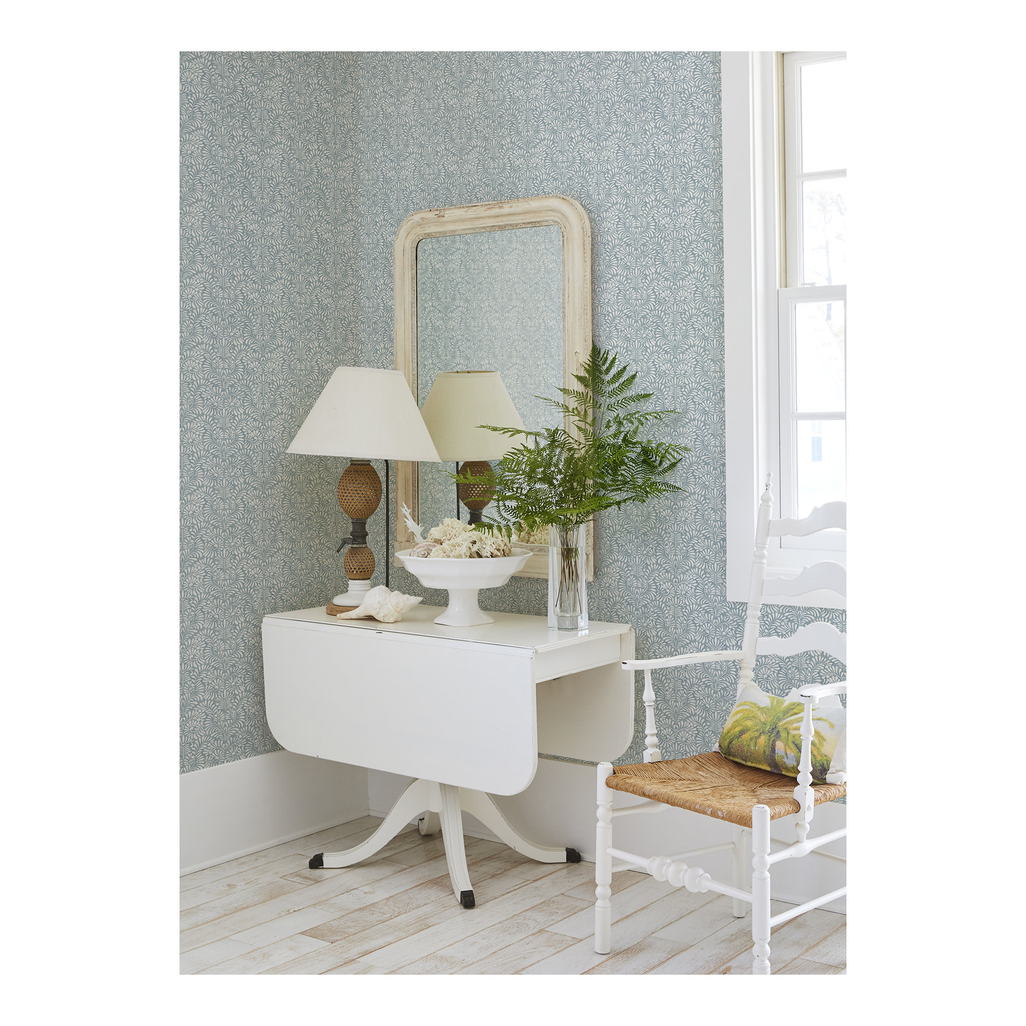 Cedric Floral Wallpaper, Blue