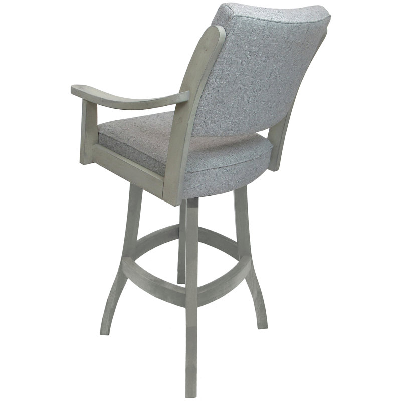 Bellamy Extra Tall Swivel Wood Stool, Hemsath SlateSeat/ET Frame, Bar Stool (30” Seat Height)