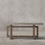 Table de véranda rétro en bois massif de style moyen-ancien-552915303