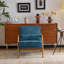 Fauteuil en chenille Mid-Century-134099073