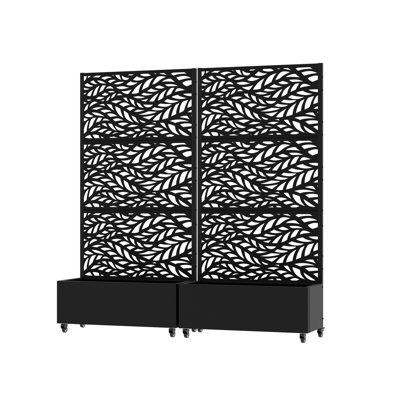 Boîte à fleurs avec métal H 72 po x l 35 po Acre