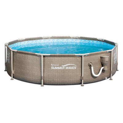 Round Frame Set Pool 30'' H x W x L , with Pump Included
