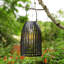 9.75" Metal Woven Solar Powered  Outdoor Hanging Lantern-1925289190