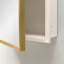 Metal Framed White Cabinet