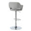 Tabouret de bar moderne et réglable en gris et en métal