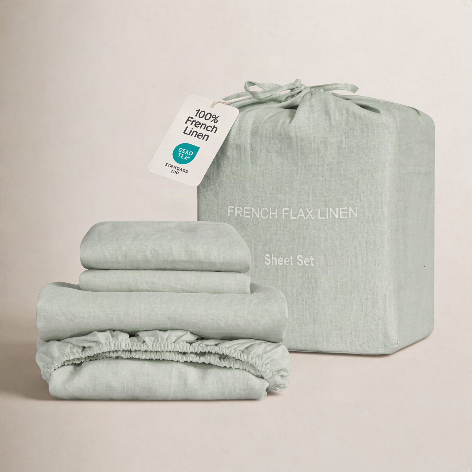 Linen Sheet Set, Desert Sage, King