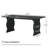 63" Large Executive Desk For Home Office, Spacious Computer Desk With Ample Leg Room, Double PC Gaming Writing Table Study Desk With Sturdy Legs, Black