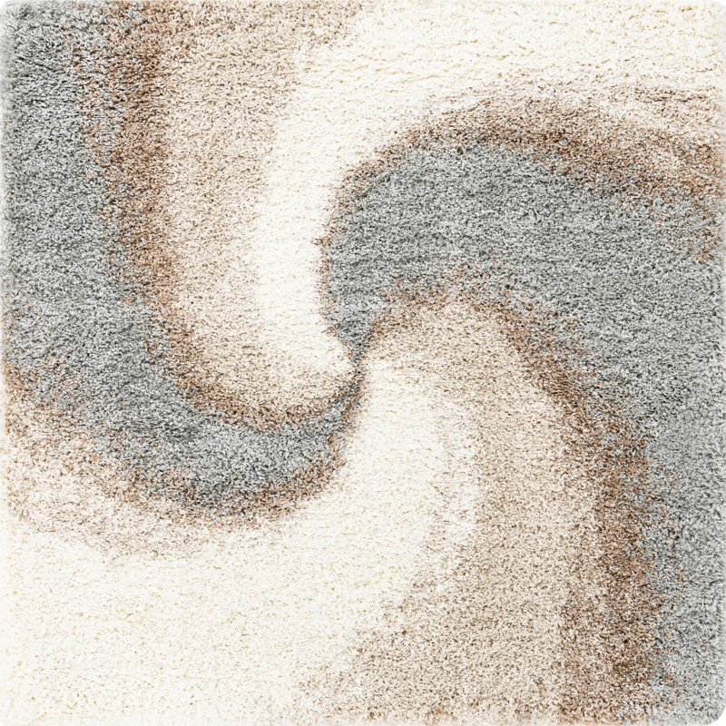 Abstract Indoor Rug, Square 5'