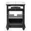Meuble-lavabo moderne de 61 cm (24 po) avec lavabo en céramique, design à panneaux surélevés et pieds tournés vers le haut, tiroir basculant, étagère réglable et charnières à fermeture douce.-636204096