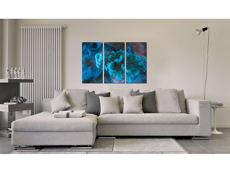 The Great Blueness - 3 Piece No Frame Print on Canvas, 40cm H x 60cm W